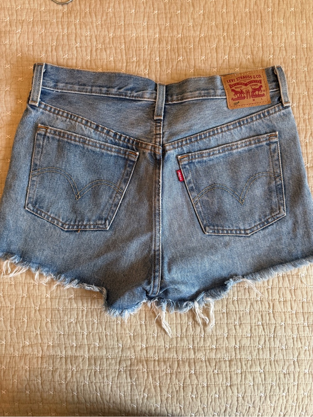 Levi's Blue Vintage-Style Cutoff Denim Shorts
